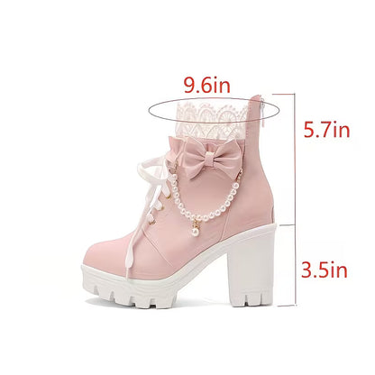 Nouvelles Bottes Courtes à Talons Hauts 🖤