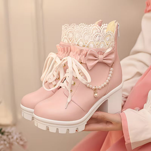 Nouvelles Bottes Courtes à Talons Hauts 🖤